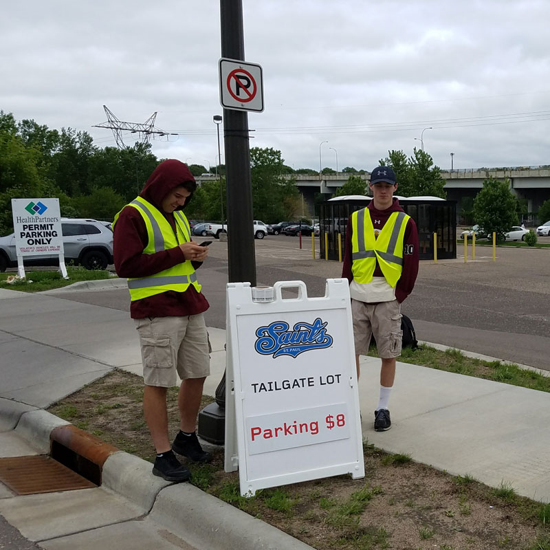 chs field tailgating parking lot